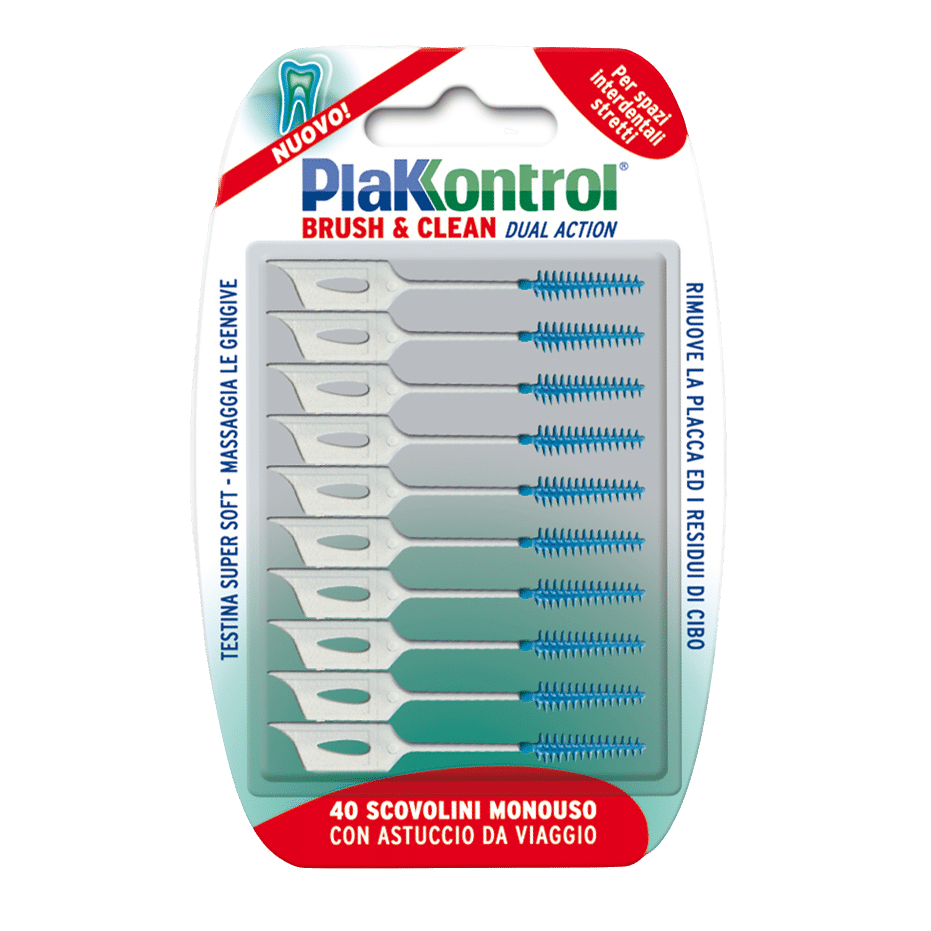 Plakkontrol Brush & Clean dual action 40 pezzi