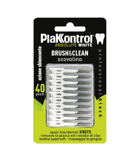 Plakkontrol professional black Brush&Clean Carbon 40 pezzi
