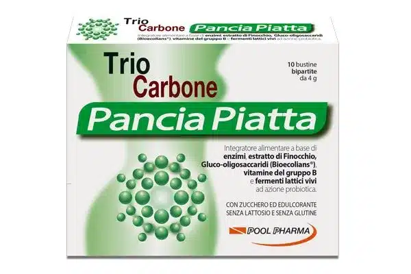 Trio Carbone Pancia Piatta 10 BUSTINE - Pool Pharma