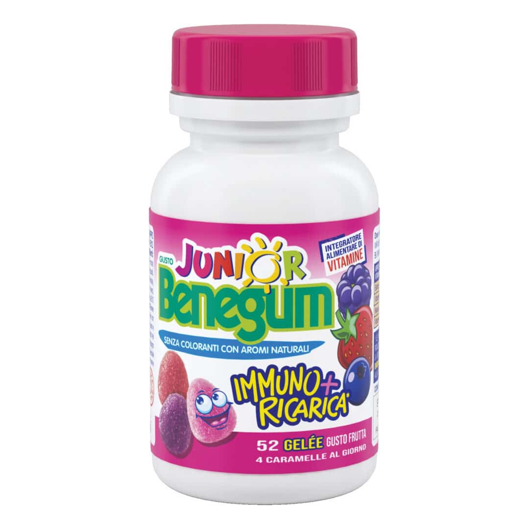 Junior Benegum Immuno+Ricarica 52 Gelèe Gusto frutta
