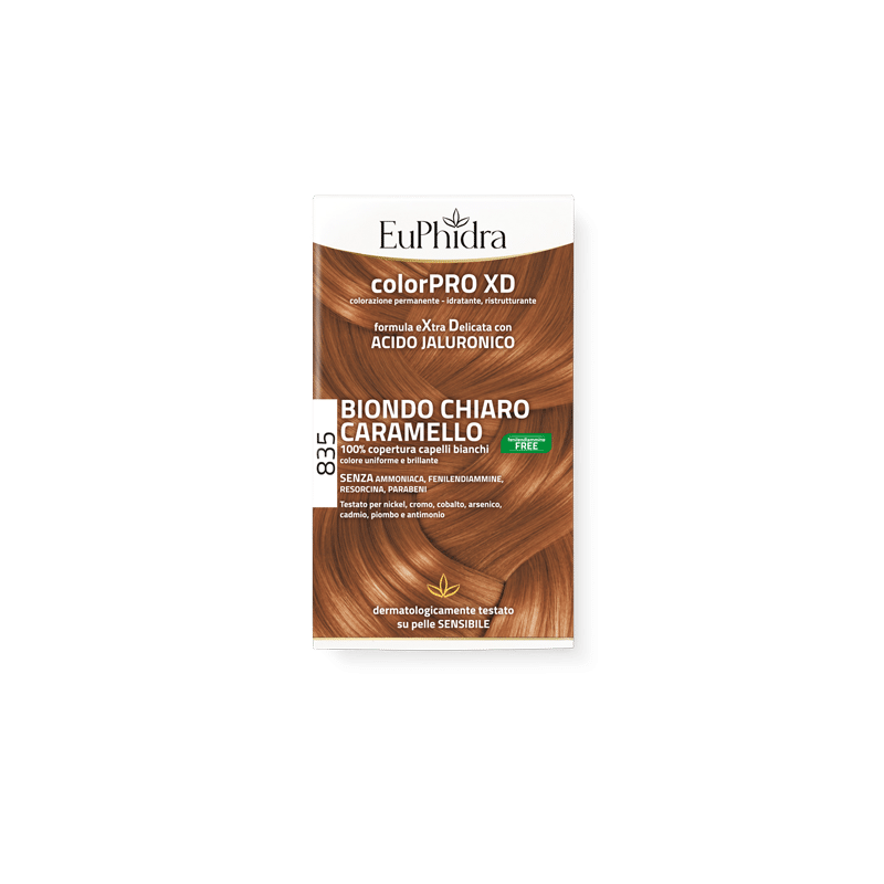 Tintura Euphidra ColorPRO XD Biondo Chiaro Caramello 835