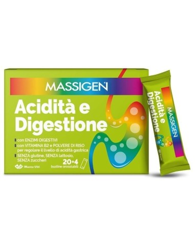 Massigen Acidità e Digestione 20+4 bustine orosolubili - Marco Viti