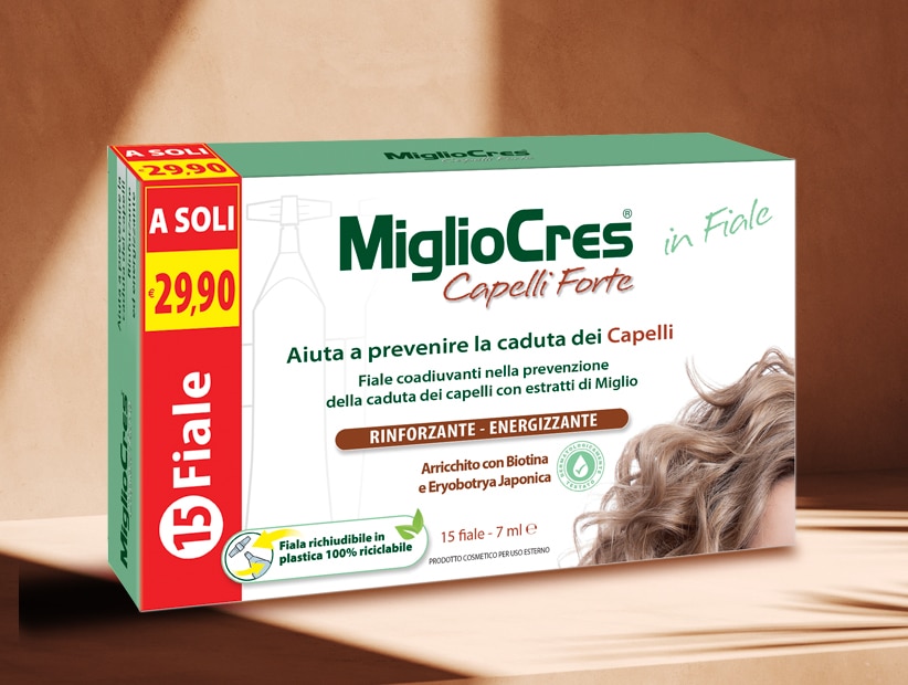 Migliocres in Fiale Capelli Forti 15 fiale da 7ml