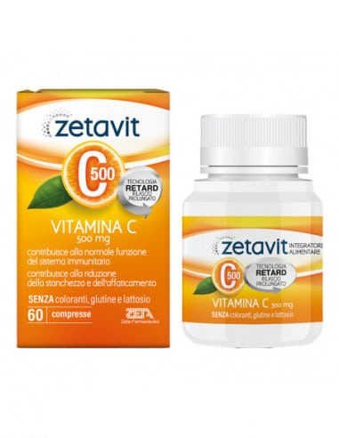 Zetavit Vitamina C 500 60 cp - Zeta