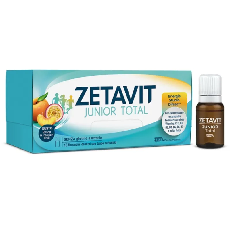 Zetavit Junior Total 12 Flaconcini da 8ml - Zeta Farmaceutici