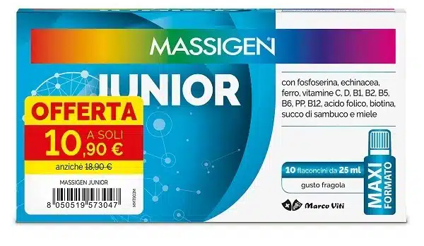 MASSIGEN JUNIOR 10 flaconcini 25ml