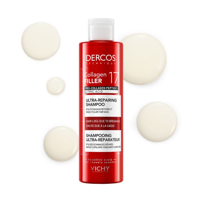 Dercos Collagen Filler 17 Shampoo 200ml - Vichy